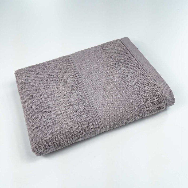 Рушник для рук та обличчя махровий з Бордюром Line GM Textile 40х70см 400г/м2 (Попелястий)